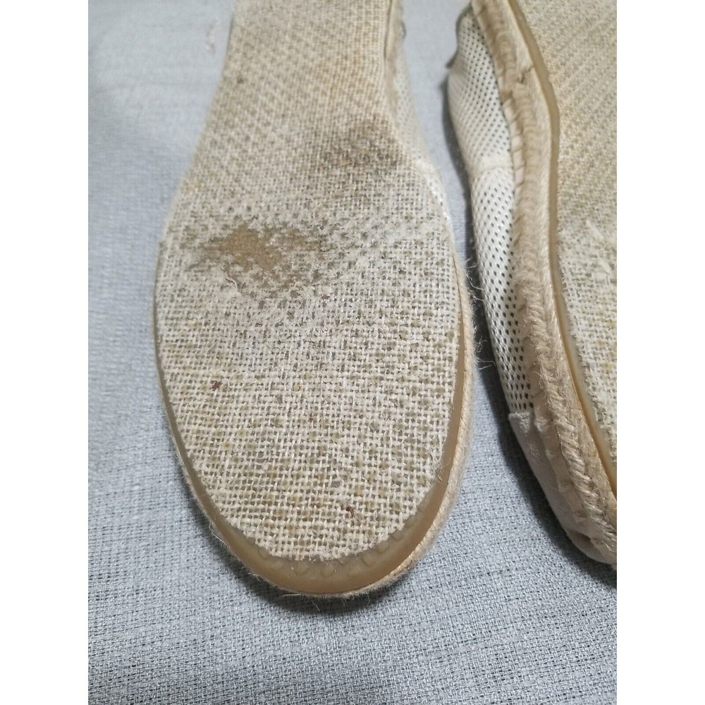 TOMS Alpargata Rope Espadrille Slip On Suede Mesh Womens Size 9 Flats Beige - Picture 10 of 16